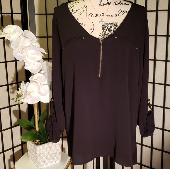 Simply Emma Tops - NEW Simply Emma Black Top size 2X